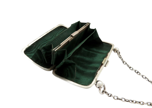 Antique Edwardian Sterling Silver Purse 1905
