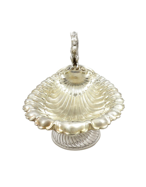 Antique Silver Plated Squirrel Nut Dish / Bowl c1900