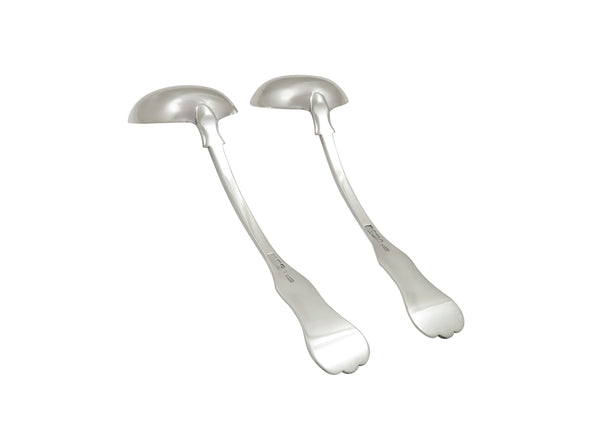 Pair of Antique Georgian Scottish Sterling Silver Sauce Ladles 1823