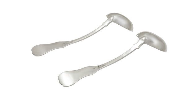Pair of Antique Georgian Scottish Sterling Silver Sauce Ladles 1823