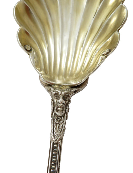 Unusual Pair of Antique Edwardian Sterling Silver Spoons in Case 1903