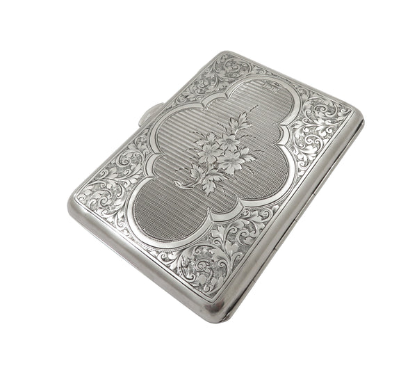 Antique Edwardian Sterling Silver Card Case / Aide Memoire 1902