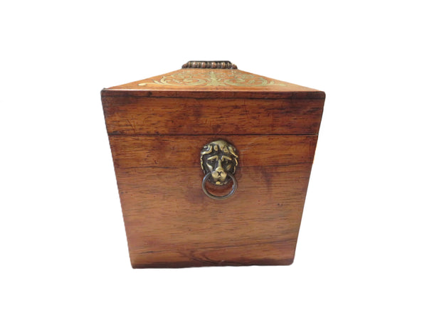 Antique Regency Rosewood Tea Caddy c1820