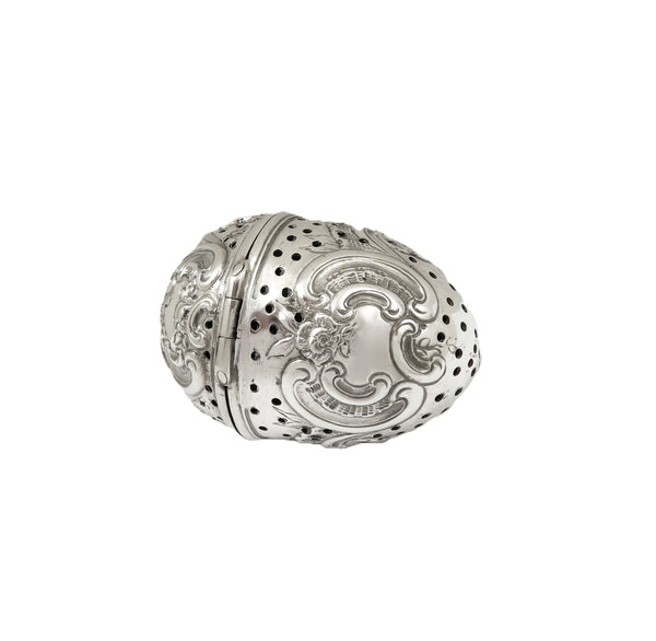 Antique Victorian Sterling Silver Tea Infuser 1895