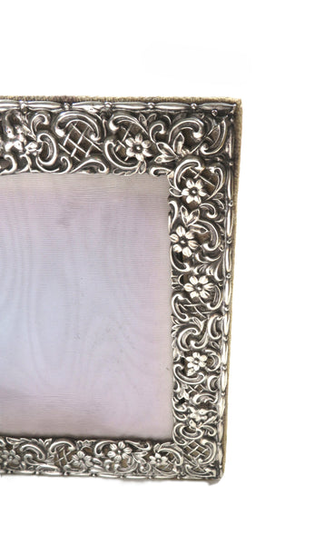Antique Victorian Sterling Silver Landscape Photo Frame 1897