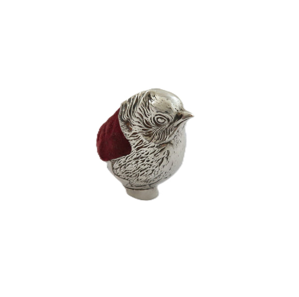Antique Edwardian Sterling Silver 'Chick' Pin Cushion 1906