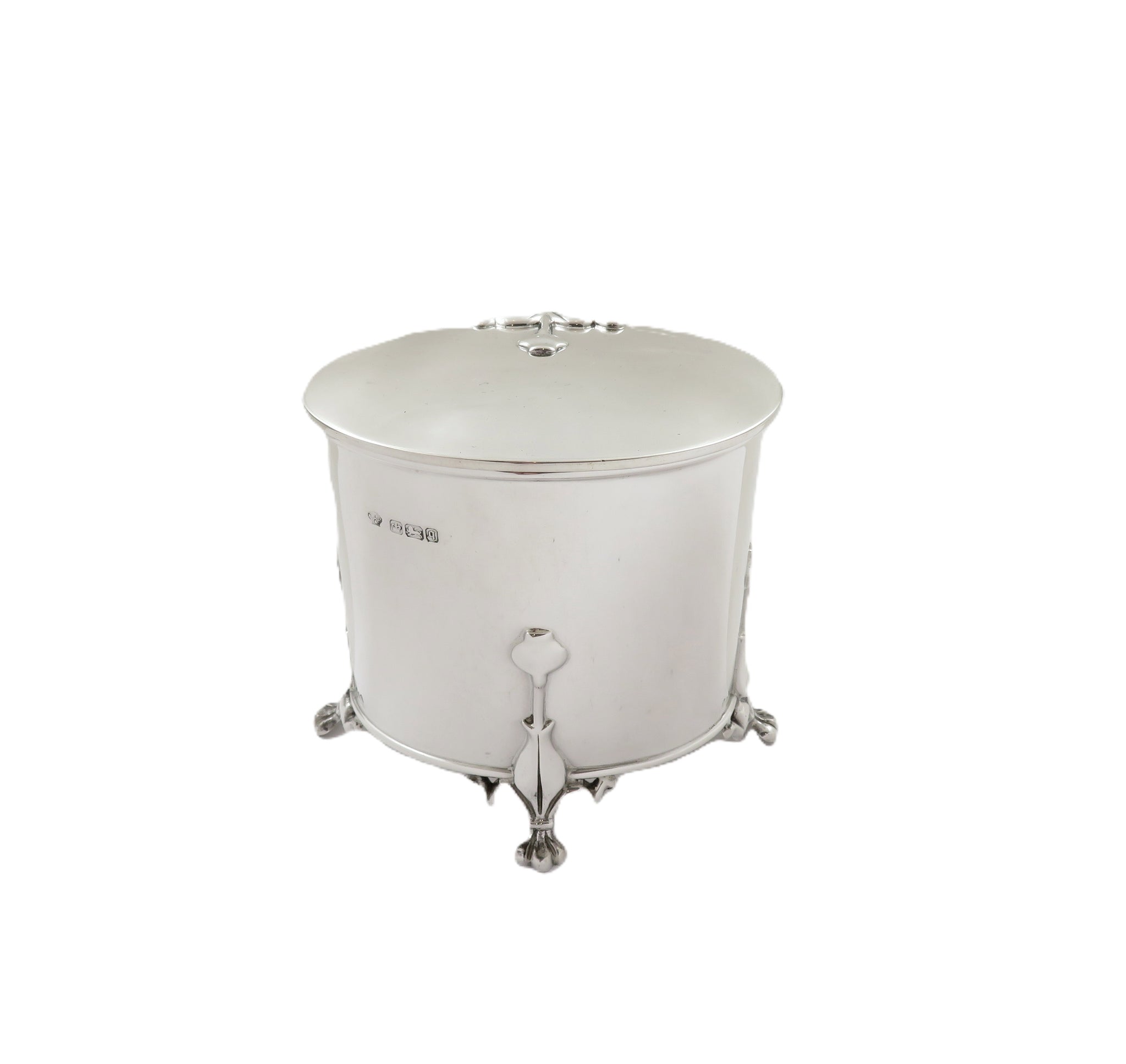 Antique Art Nouveau Sterling Silver Caddy 1908