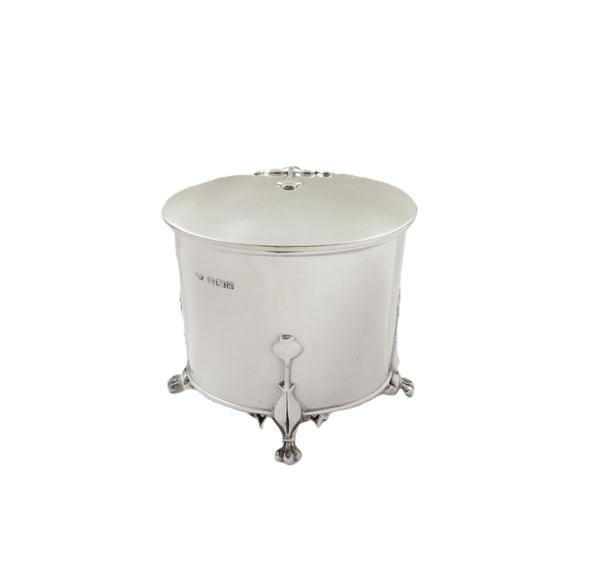 Antique Art Nouveau Sterling Silver Caddy 1908