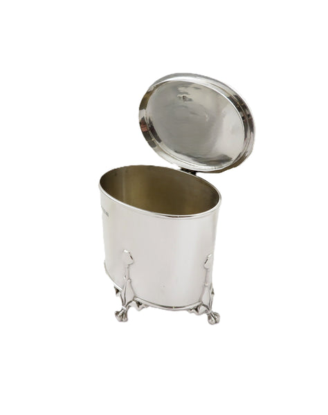 Antique Art Nouveau Sterling Silver Caddy 1908