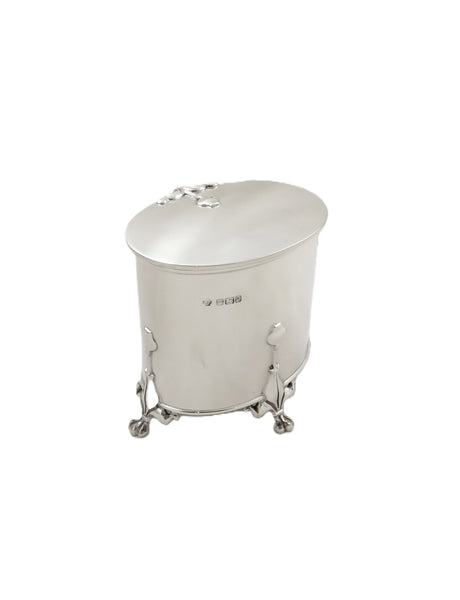 Antique Art Nouveau Sterling Silver Caddy 1908