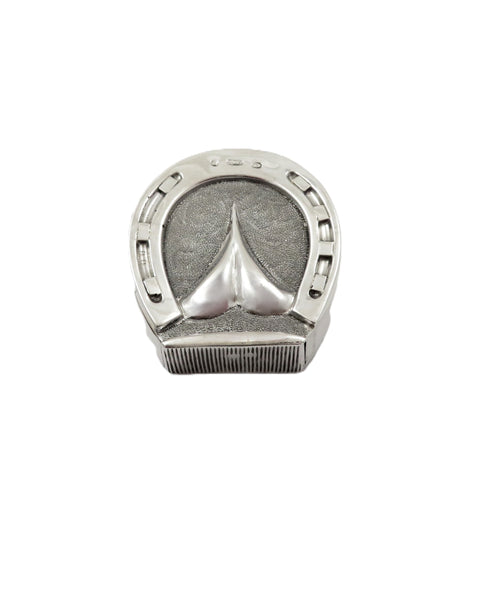 Antique Victorian Sterling Silver Horseshoe Vesta Case 1875