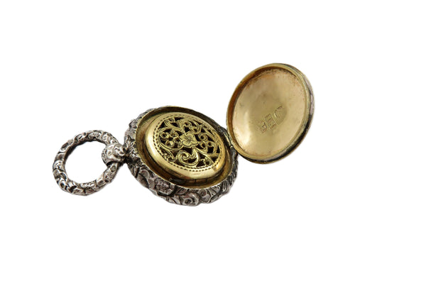 Antique Georgian Sterling Silver Vinaigrette 1821