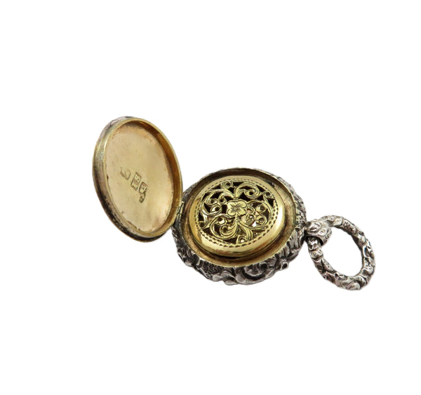 Antique Georgian Sterling Silver Vinaigrette 1821