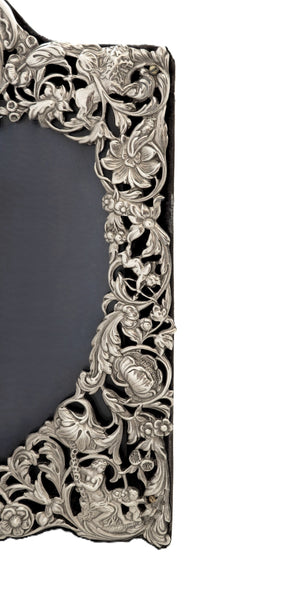 Antique Victorian Sterling Silver 'Heart' Photo Frame 1895
