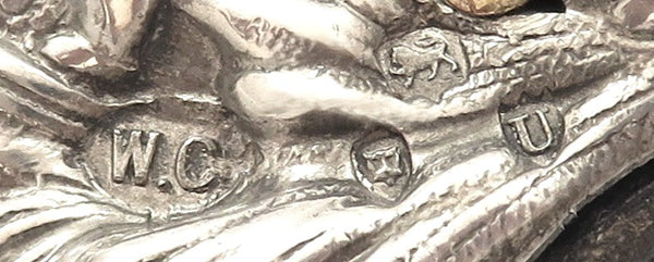 Antique Victorian Sterling Silver 'Heart' Photo Frame 1895