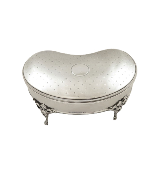 Antique George V Sterling Silver 6" Trinket Box on Legs 1911