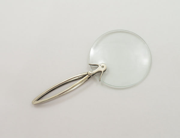 Antique Edwardian Sterling Silver Folding Magnifying Glass 1904