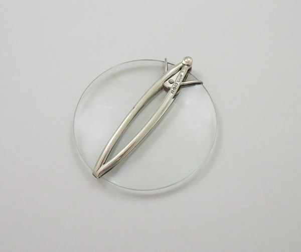 Antique Edwardian Sterling Silver Folding Magnifying Glass 1904