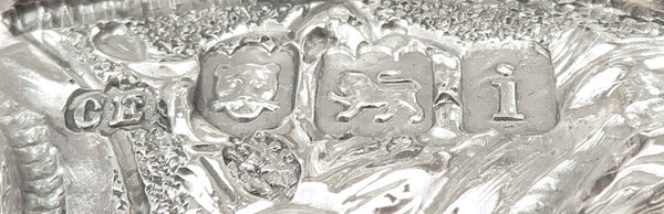 Pair of Antique Edwardian Sterling Silver Dishes / Bowls 1904
