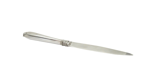 Antique Sterling Silver & Bluey/Green Enamel Letter Knife 1933