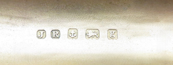 Antique Edwardian Sterling Silver 4 Tube Cigar Case 1906