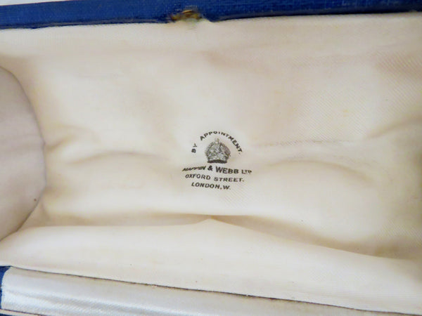 Pair of Antique Victorian Sterling Silver Napkin Rings in Case 1894