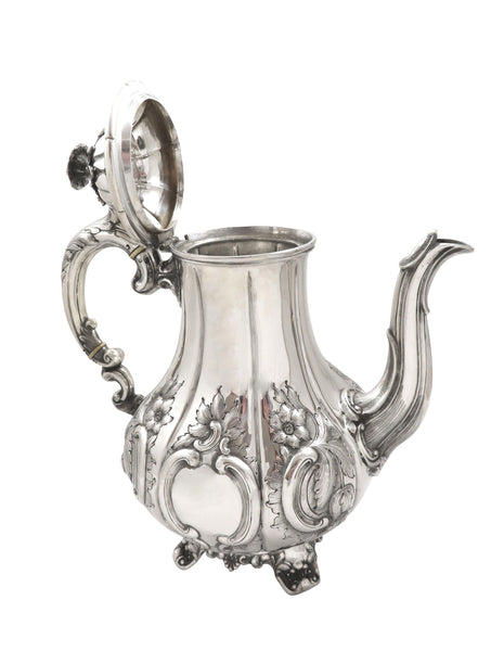 Antique Victorian Sterling Silver Coffee Pot - Exeter 1858