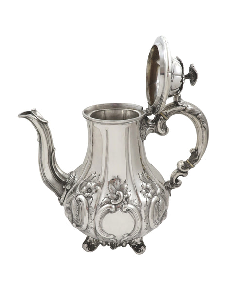 Antique Victorian Sterling Silver Coffee Pot - Exeter 1858