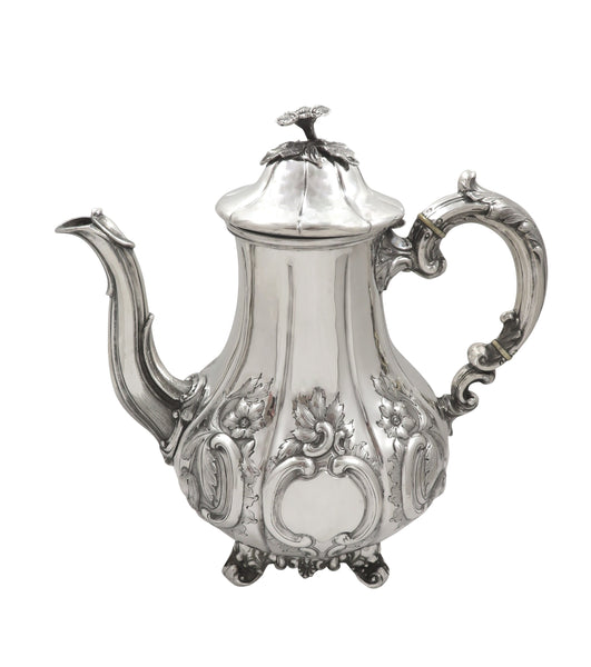 Antique Victorian Sterling Silver Coffee Pot - Exeter 1858