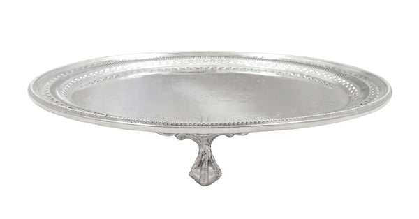 Antique Victorian Silver Plated 12" Tray / Salver c1880