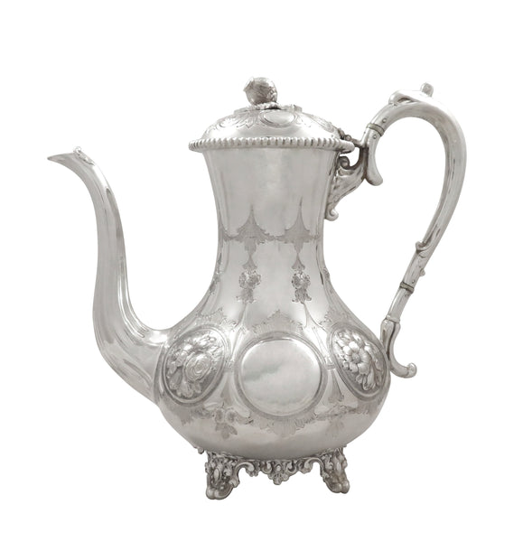 Antique Victorian Silver Plated Coffee Pot c1870