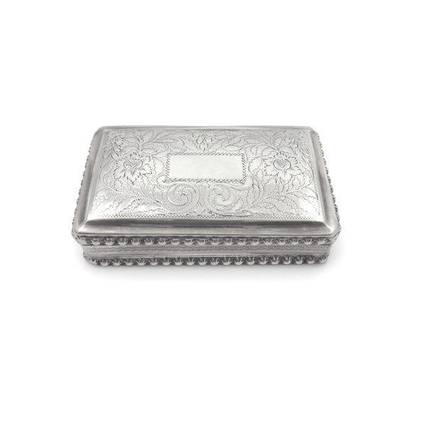 Antique Georgian Sterling Silver Snuff Box 1823