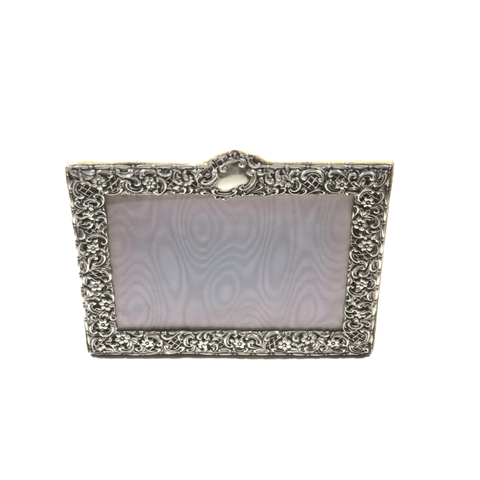 Antique Victorian Sterling Silver Landscape Photo Frame 1897