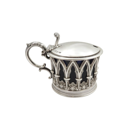 Antique Early Victorian Sterling Silver Mustard Pot 1841