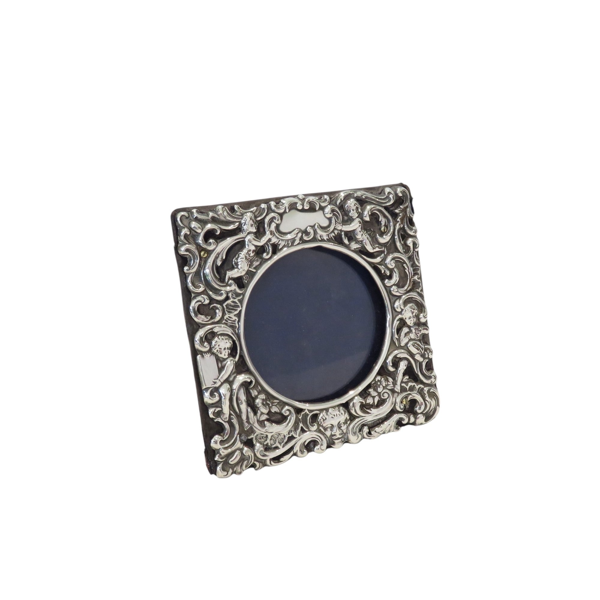 Antique Victorian Sterling Silver 4" Photo Frame 1900