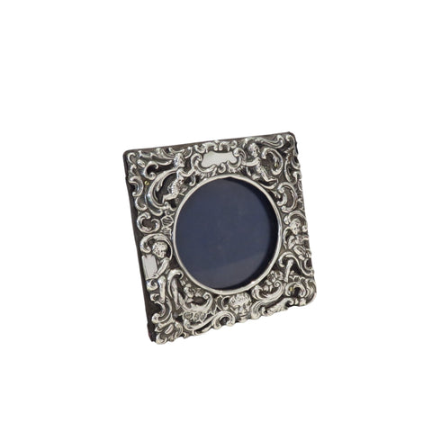 Antique Victorian Sterling Silver 4" Photo Frame 1900