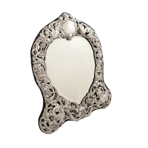 Antique Victorian Sterling Silver Dressing Table Mirror 1900