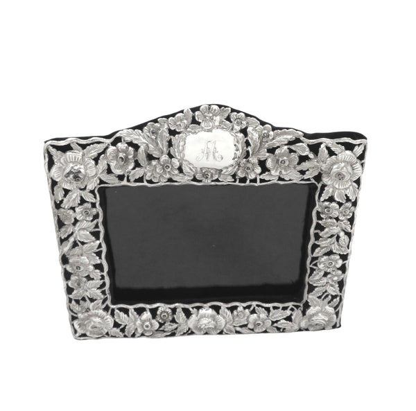 Antique Edwardian Sterling Silver Landscape Photo Frame 1902