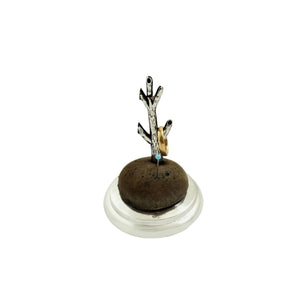 Antique Sterling Silver Ring Tree / Pin Cushion Stand 1912
