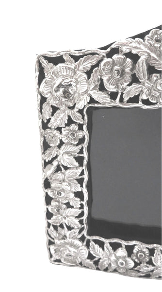 Antique Edwardian Sterling Silver Landscape Photo Frame 1902