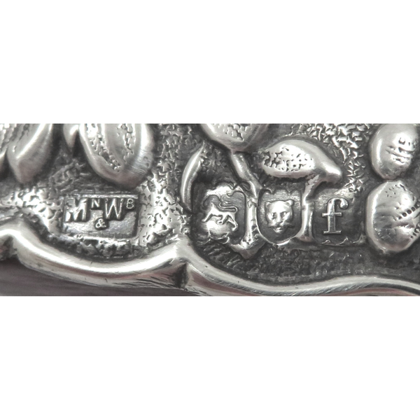 Antique Edwardian Sterling Silver Landscape Photo Frame 1901
