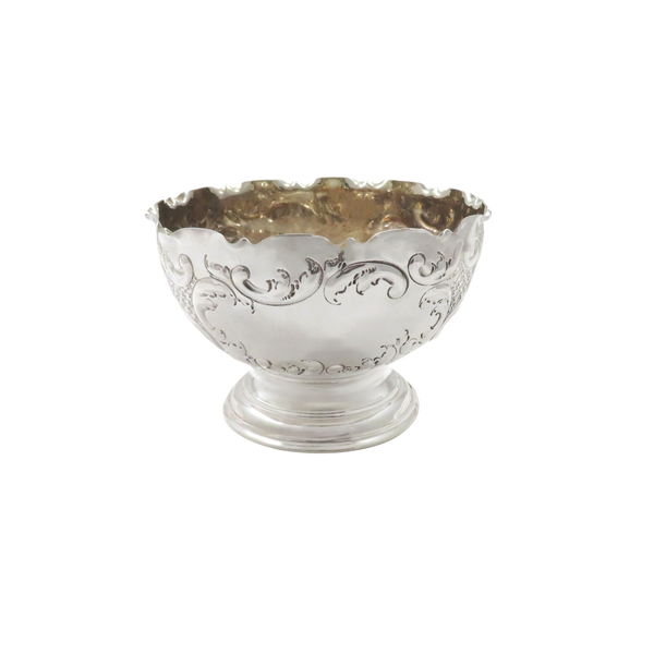Antique Victorian Sterling Silver Bowl on Foot 1894