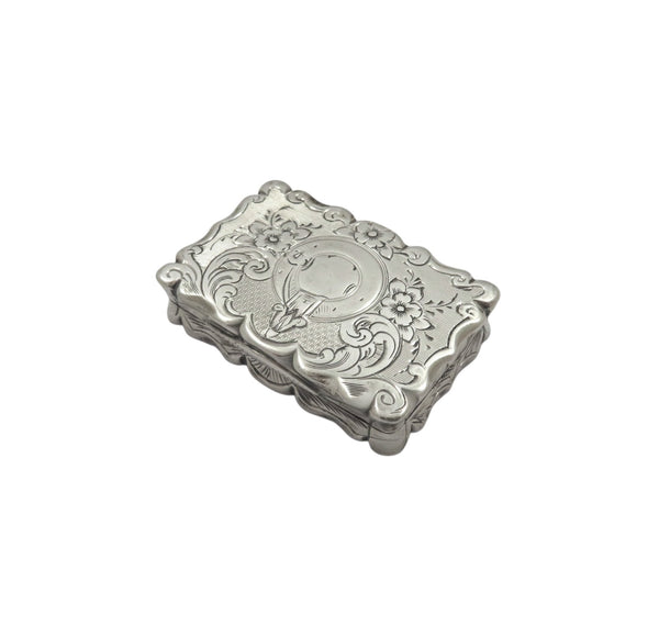 Antique Victorian Sterling Silver Vinaigrette 1870