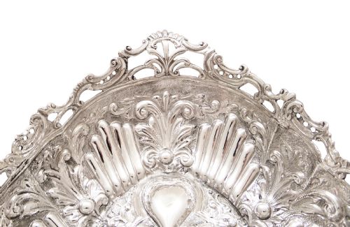 Pair of Antique Edwardian Sterling Silver Dishes / Bowls 1904