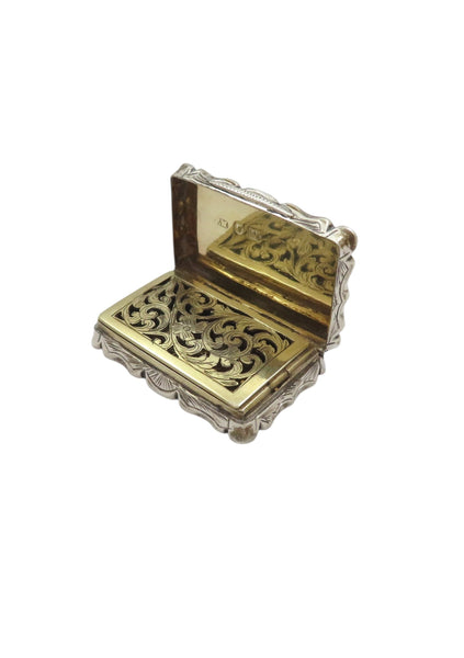 Antique Victorian Sterling Silver Vinaigrette 1870