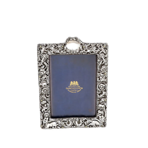 Antique Victorian Sterling Silver 7" Photo Frame 1897