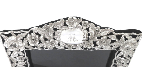 Antique Edwardian Sterling Silver Landscape Photo Frame 1902