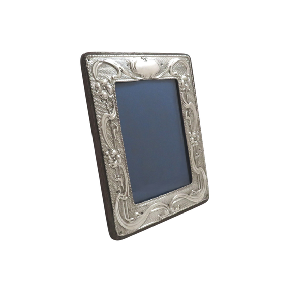 Antique Art Nouveau Sterling Silver Photo Frame 1904