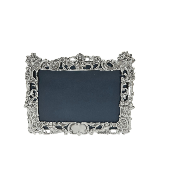 Antique Victorian Sterling Silver 'Landscape' Photo Frame 1889