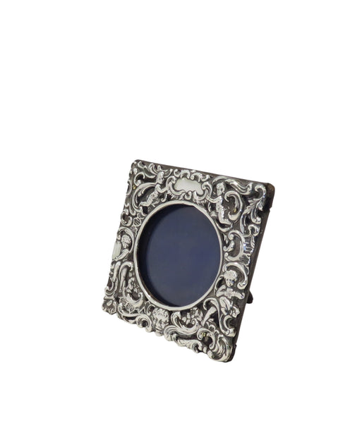 Antique Victorian Sterling Silver 4" Photo Frame 1900
